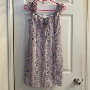 Mini lilac floral dress